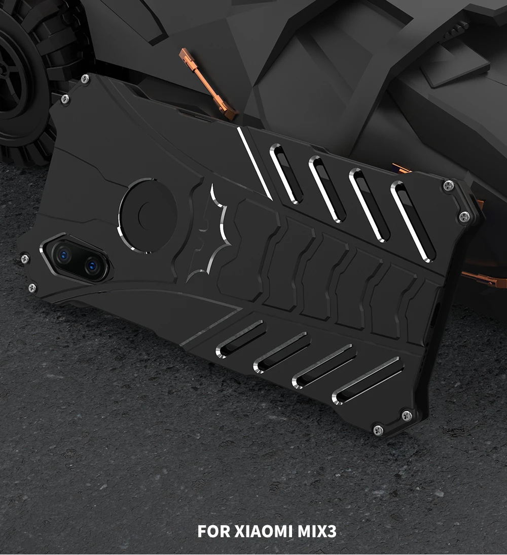R-JUST металлический бампер для Xiaomi mi x 3 2 S Slim ударопрочный Armor чехол для Xiaomi mi x3 тяжелых вырезать край назад случаях