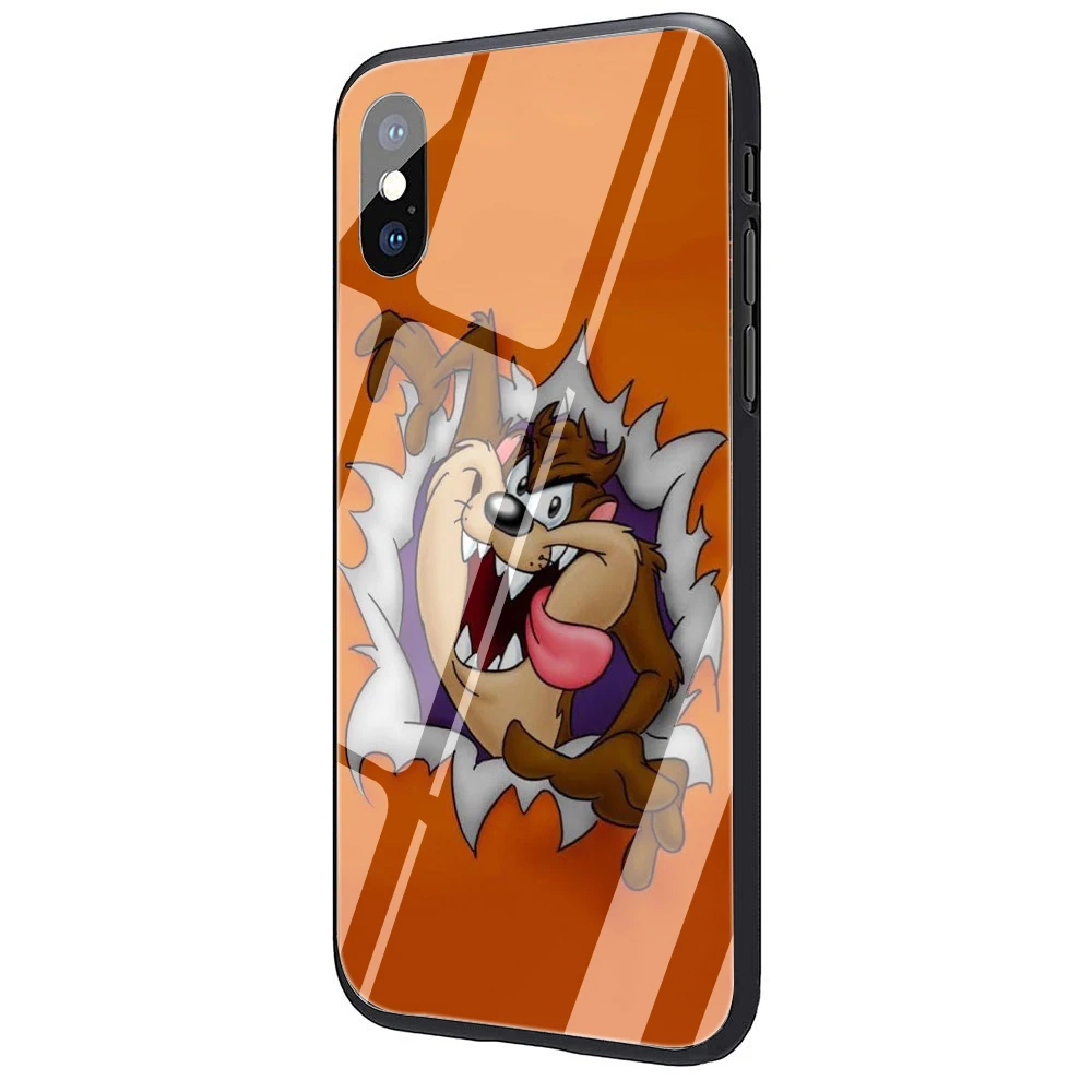 Looney Tunes Тасманский Дьявол Taz закаленное стекло чехол для телефона iPhone 5 5S 6 6s Plus 7 8 Plus X XR XS 11 Pro Max - Цвет: G3