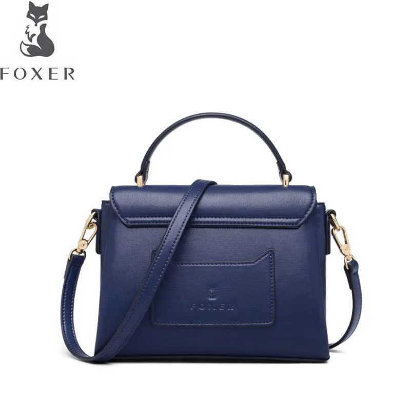 FOXER luxury fashion texture bag handbag handbags leather 2019 new wild shoulder Messenger | Багаж и сумки