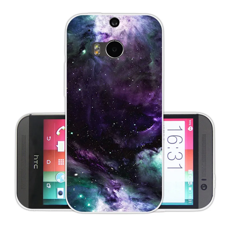 For HTC One M8 M8s Case M8/M8S Cell Phone Cases Soft Tpu Nebula Back Cover M8/ M 8 S /M Silicone Funda |