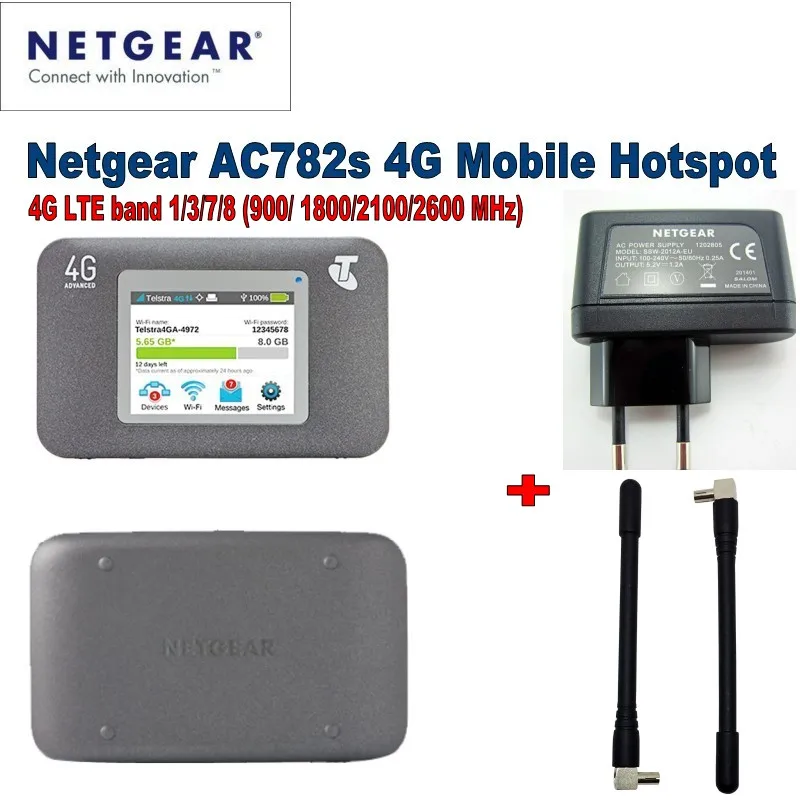 Лот из 10 шт разблокированный Netgear Aircard 782S AC782S мобильный Hotspot CAT4 Wifi роутер 4G LTE plus 2 4g