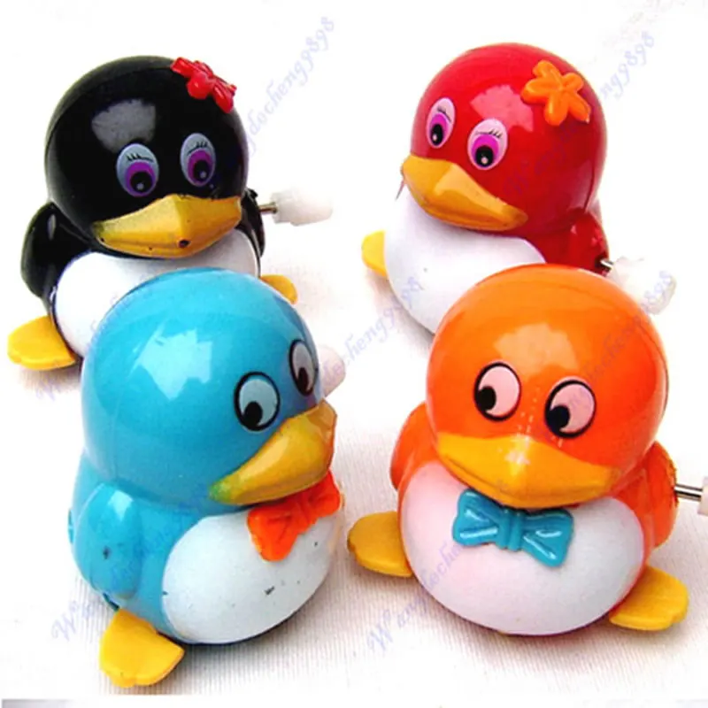 

5Pcs/Lot Children Kids baby Gift Funny Lovely Walk Penguins Clockwork Wind Up Party Toy