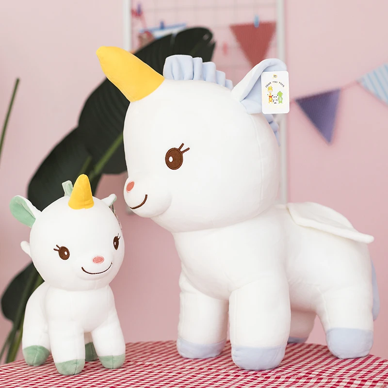 Easykoko 33/40/60cm Plush Stuffed Unicorn Toy High Quality Cartoon Gift For Children Animal Horse | Игрушки и хобби