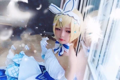 Аниме! Vocaloid Kagamine Rin/Len Snow Miku 10th anniversary живое платье красивая форма косплей костюм новинка
