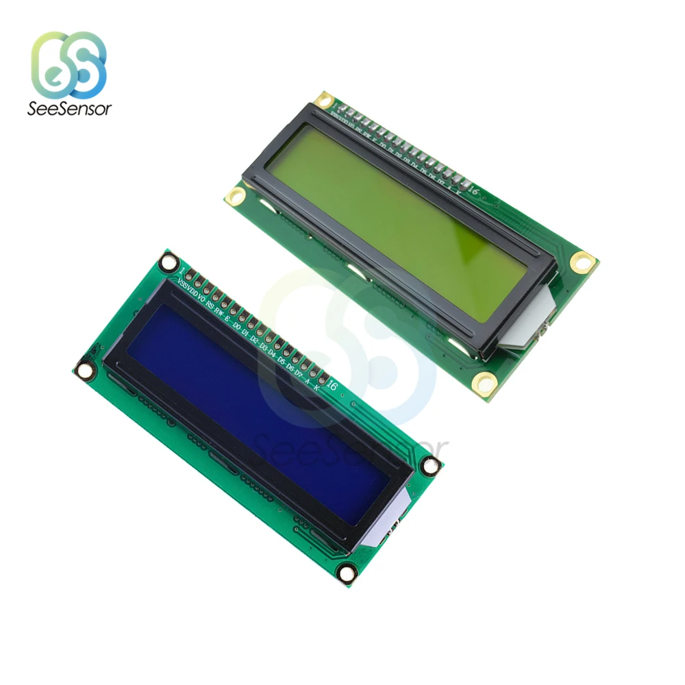 Модуль ЖК 1602 желтый синий экран 16x2 символа дисплей модуль 5 В для arduino|Детали и