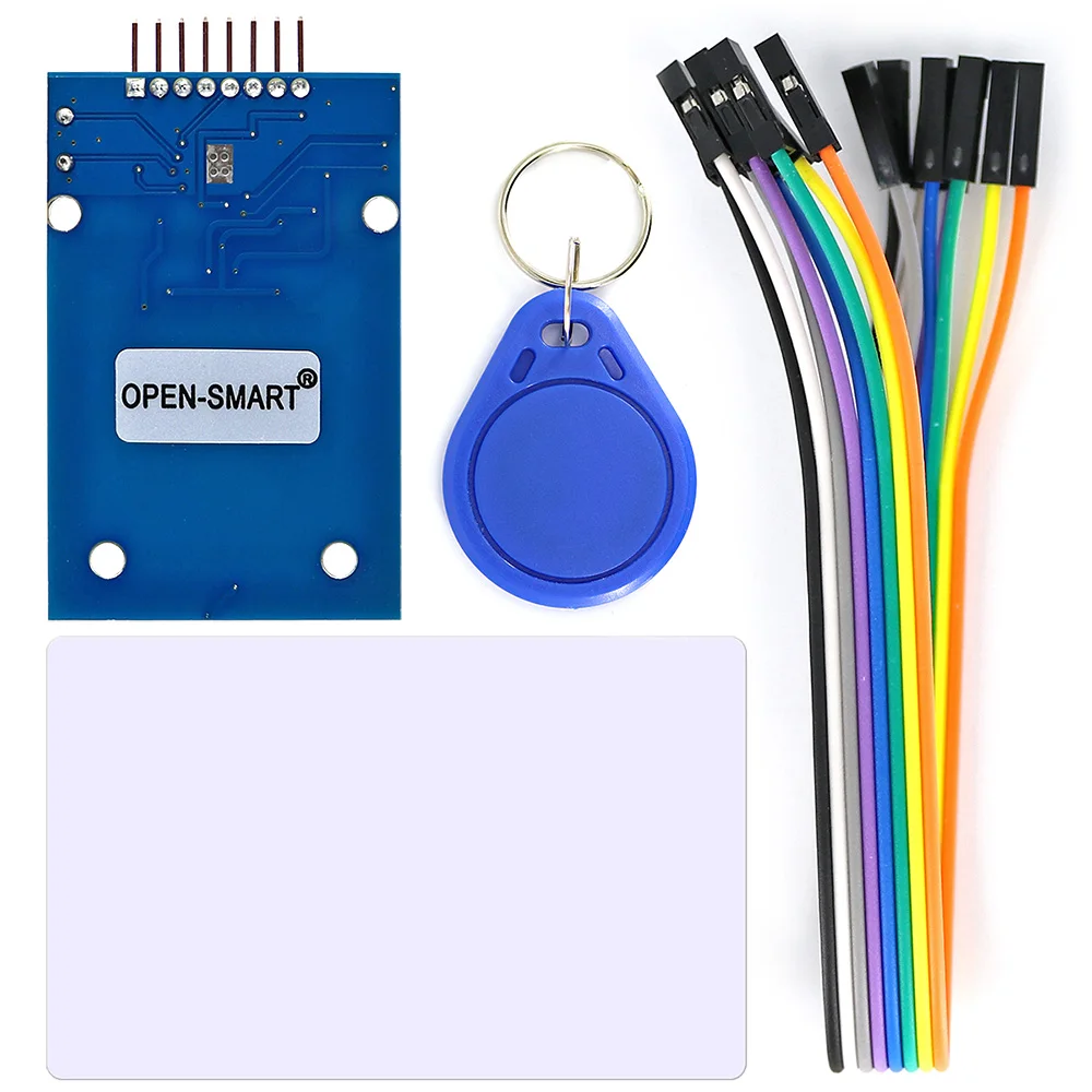 Открытый Смарт RC522 RFID считыватель карт модуль комплект с 8P кабель для Arduino с S50 карты/брелок
