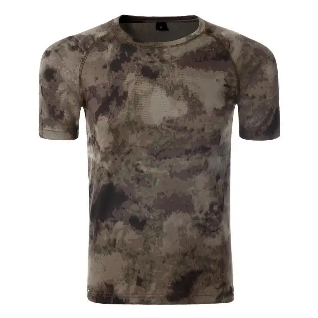 Новая летняя Военная Тактическая камуфляжная футболка быстросохнущая дышащая