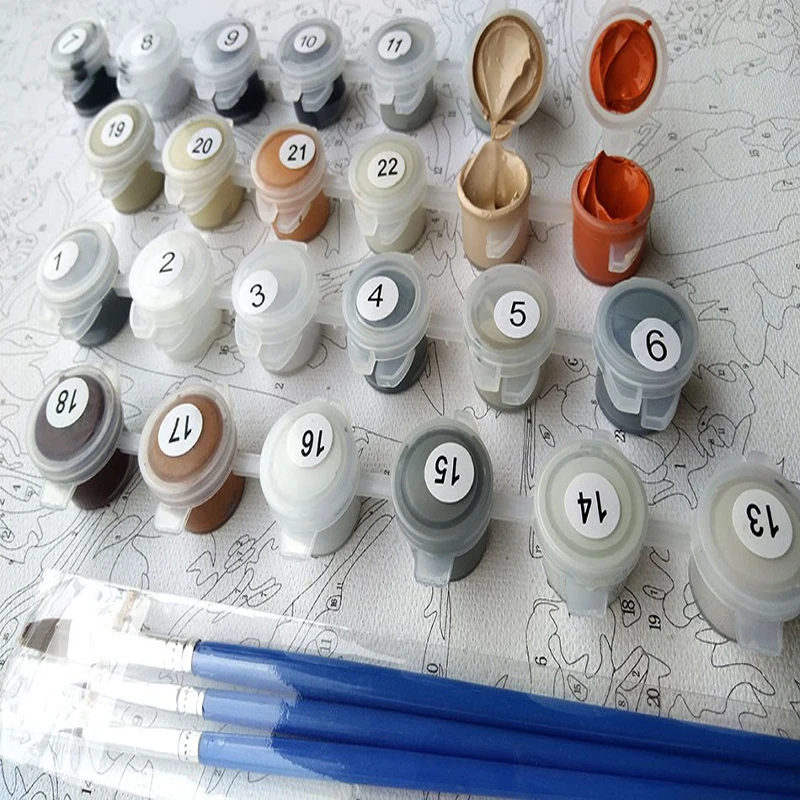 Рождественский Санта Клаус Diy картина по номерам набор ручная роспись Картина