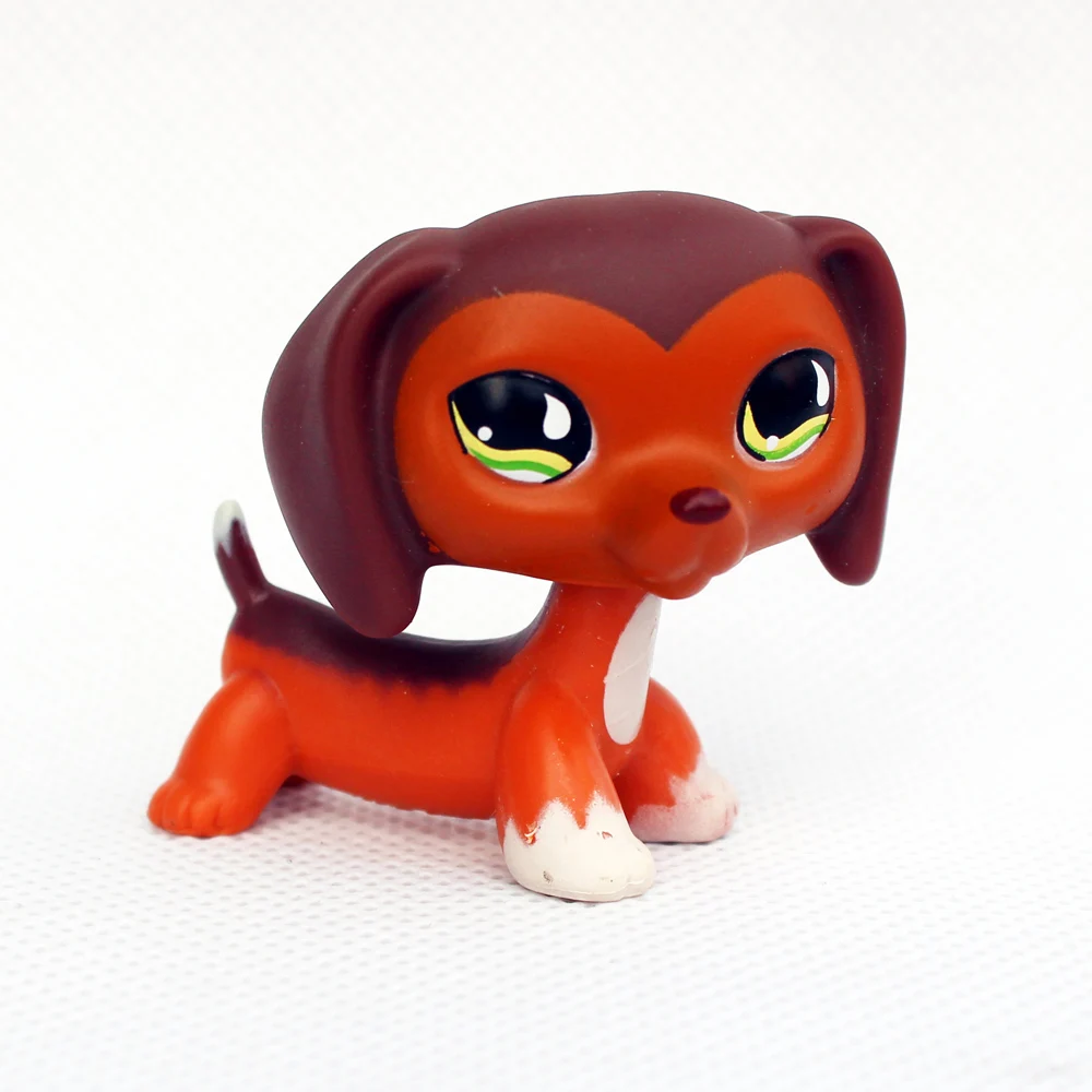 LPS CAT pet shop игрушки такса Саванна Savvy #675 коричневая сосиска собака редкие животные