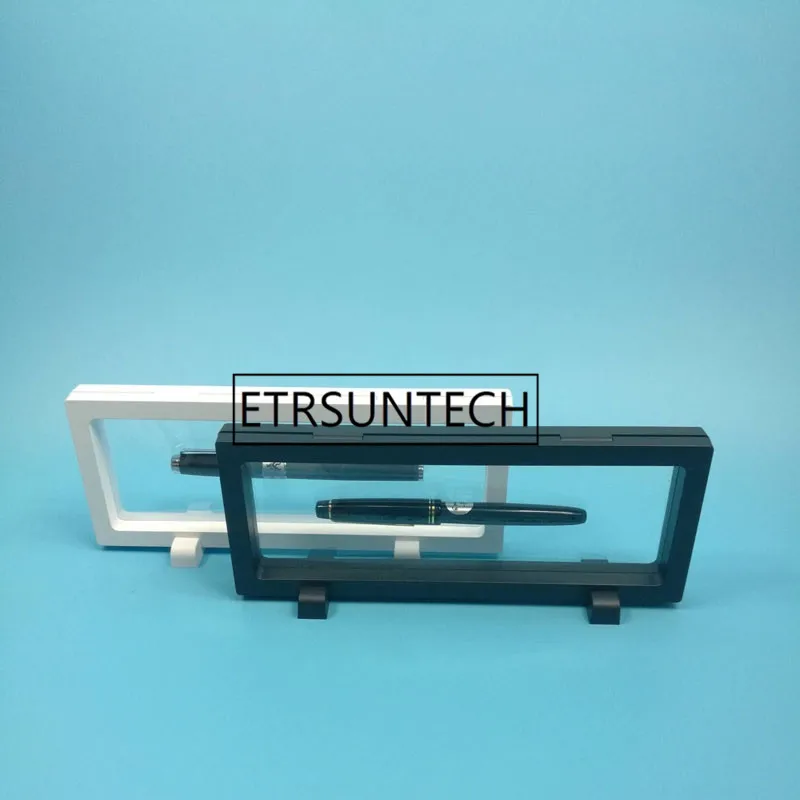 

50pcs Jewelry Display Framed White/Black Elastic Membrane Floating Jewellery Storage Case Necklace Stand Holder Organizer Box