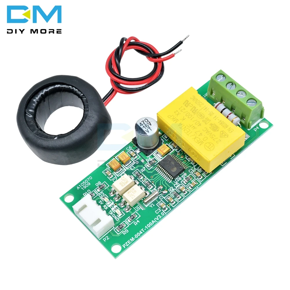 

AC Digital Multifunction Meter Watt Power Volt Amp Current Test Module PZEM-004T TTL COM2\COM3\COM4 0-100A 80-260V For Arduino