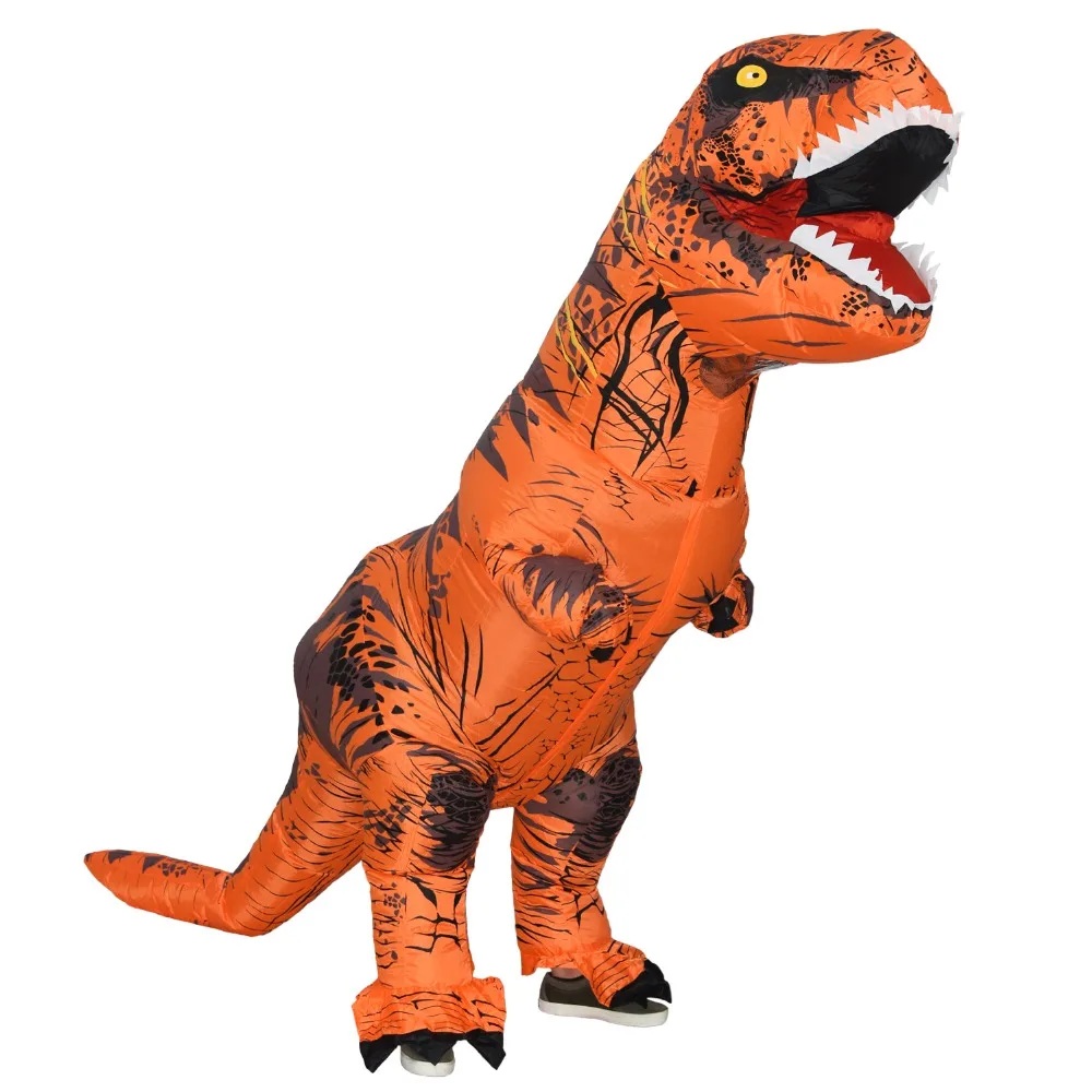 Карнавальный костюм динозавра для взрослых надувной T Rex вечерние карнавальные