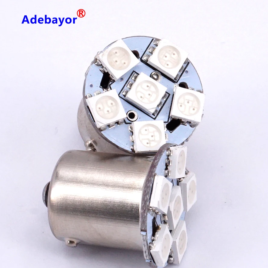 Новый светильник 10X автомобильный 1156 BA15S задний тормоз 6 светодиодный 5050 SMD DC 12v