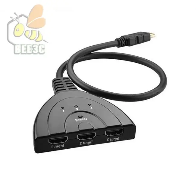 HDMI-совместимый сплиттер sp 1080P 3D переключатель 3 в 1 автоматический гнезда шт. с 50 см