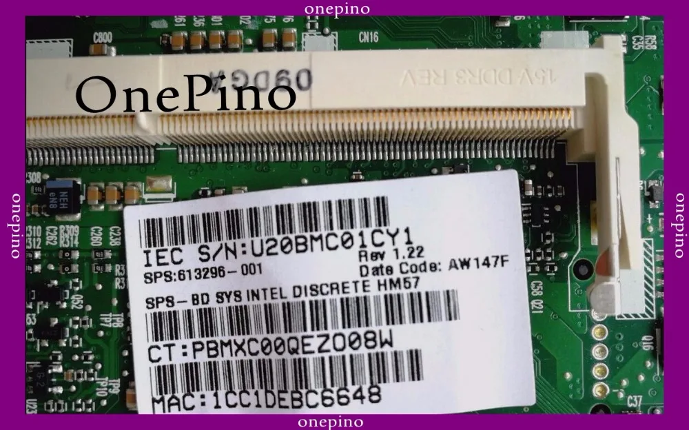 В наличии 613296-001 подходит для HP ProBook 6550b материнская плата HM57 HD 5430 полностью