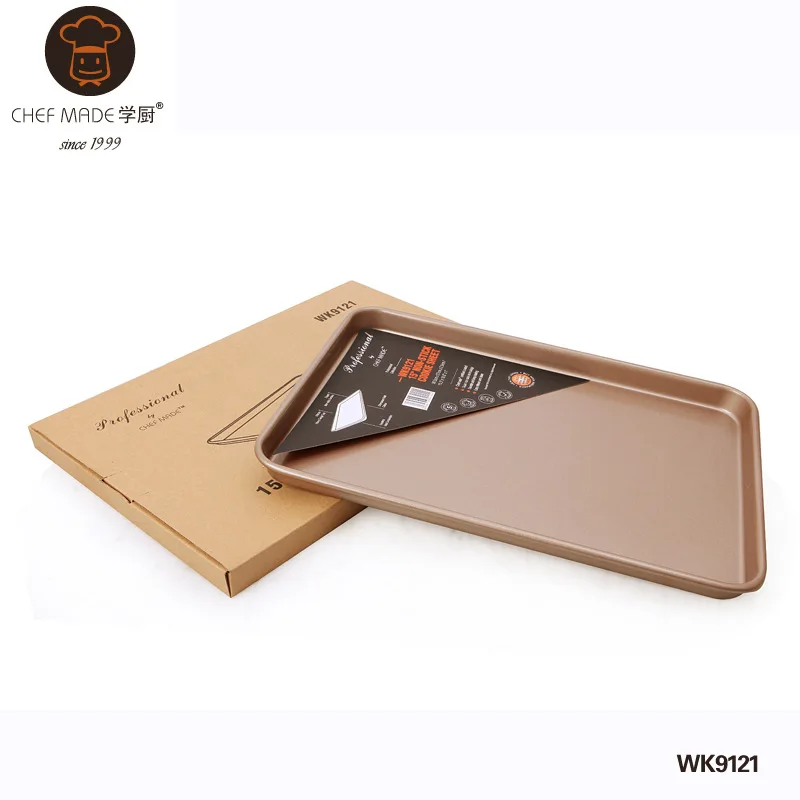 Сковороды для тортов металлические золотые неглубокие прямоугольные Nougat