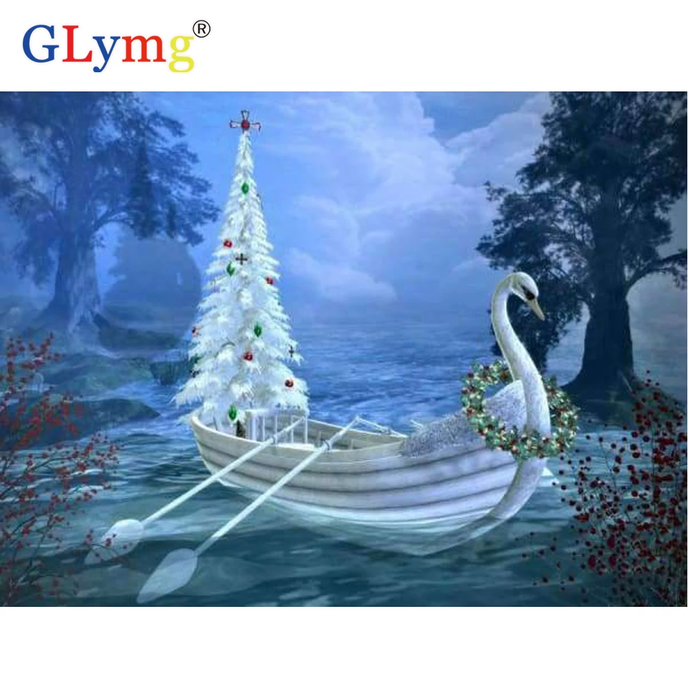 GLymg 5d Diy Алмазная вышивка крестиком полностью квадратная Березовая