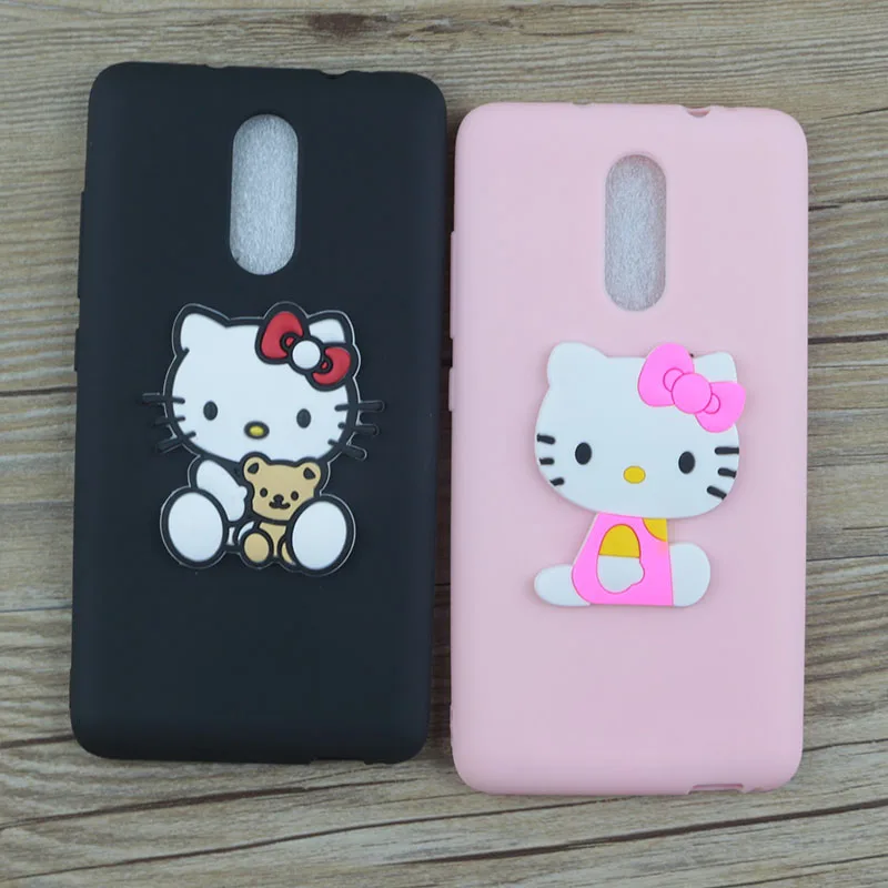 Милый мультфильм Минни чехол для Xiaomi Redmi Note 4X случаях стежка рисунок Hello Kitty Микки
