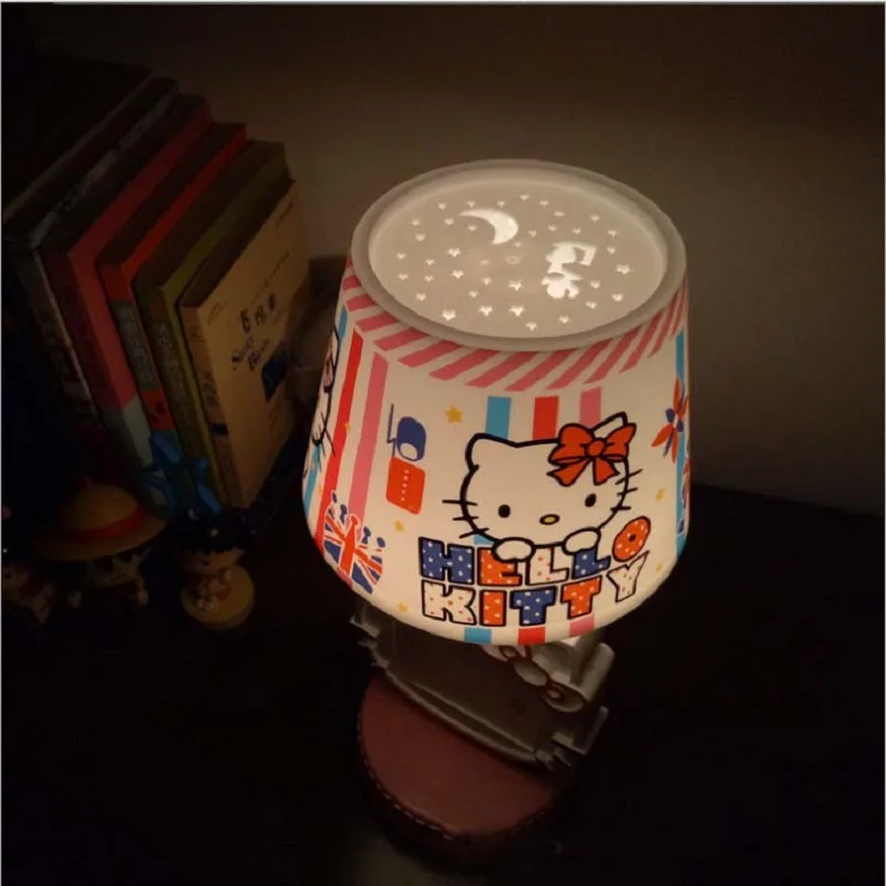 Розовые/красные светодиодные настольные лампы Hello Kitty ночные светильники