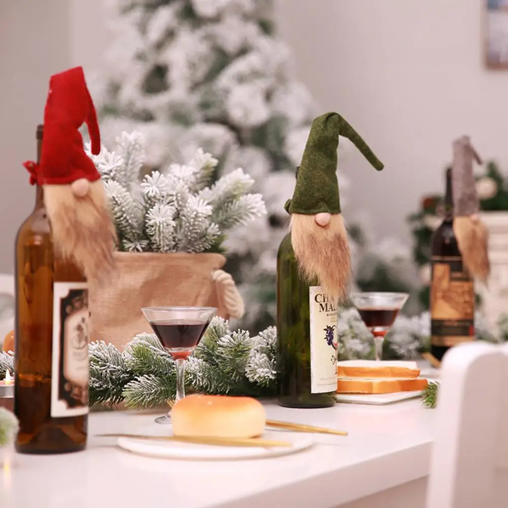 Красивая бутылка для вина крышка покрытая лицом Кукла форма бутылки колпачок на