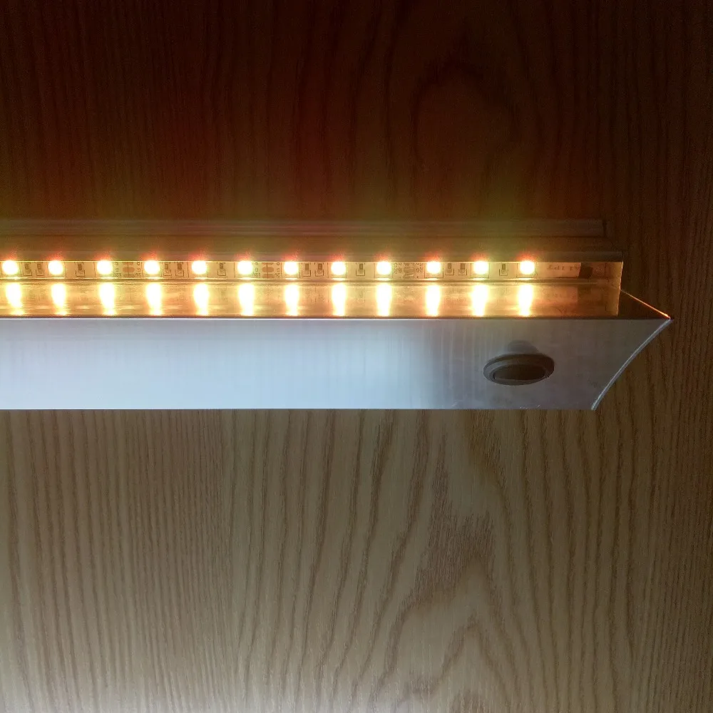 1шт 120 см длина RGB светодиодный профиль лампа для зажима 8 мм Стеклянная Полка Настенная светодиодная алюминиевая стеклянная полка без стекла