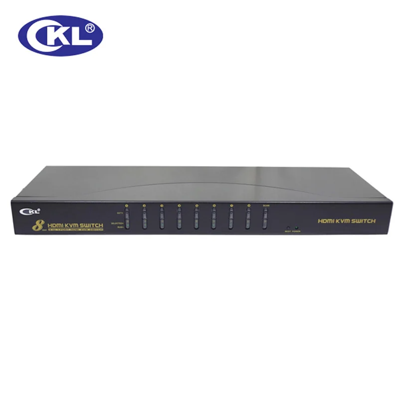 Автоматический переключатель KVM HDMI 8*1 8 в 1 с портами USB для систем видеонаблюдения