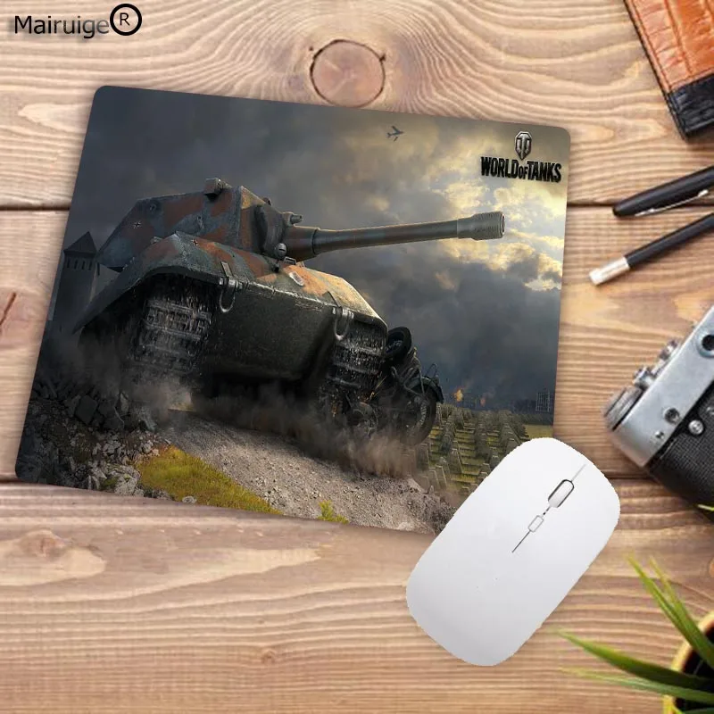 22X18CM Mairuige Promotion Russia 220*180*2MM High Speed New World of Tanks Game Vintage Stylish Mouse Pad Gaming Rectangle Mousepad - Цвет: 22X18CM