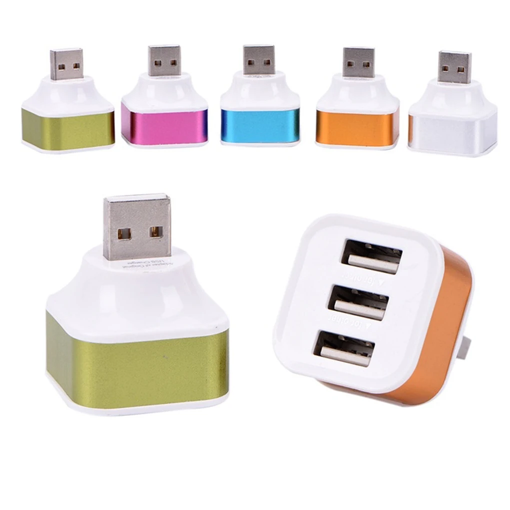 1 USB папа на 3 мама порта пластиковый сплиттер концентратор мобильного телефона