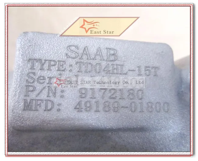 TD04HL 15T 49189 01800 01830 9172180 Турбокомпрессор Для SAAB Aero Viggen 9 3 5 обновление 2.3L B235R B235L B205R