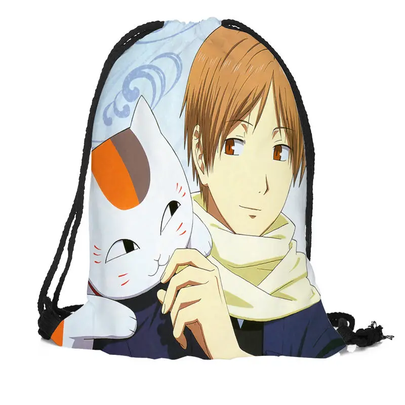 

Custom Natsume's Book of Friends Backpacks Travel Softback Men Women Drawstring Bag School Girls Backpacks