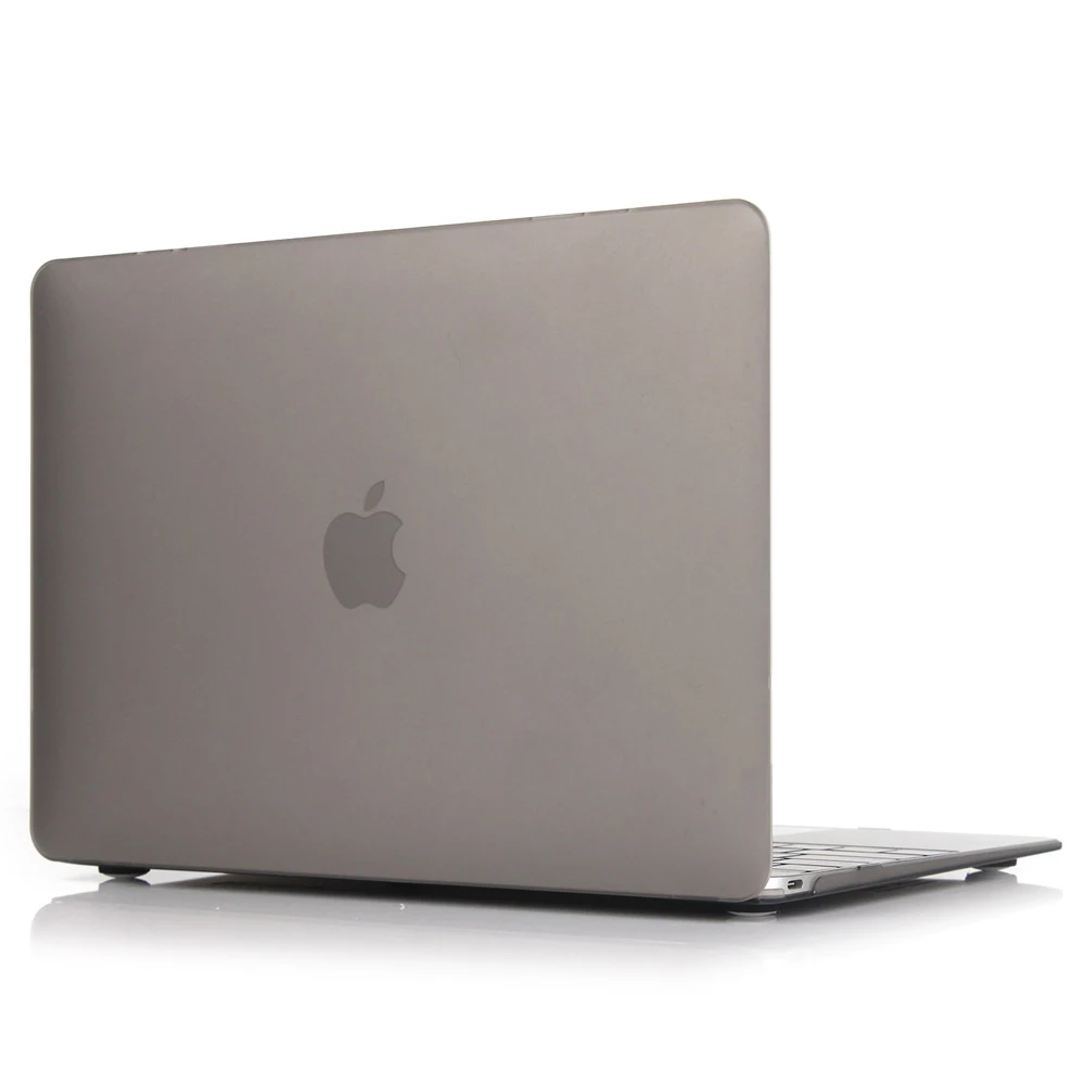 Матовая твердая прорезиненная чехол для Macbook ProLaptop Shell-12 дюймов серый | Компьютеры