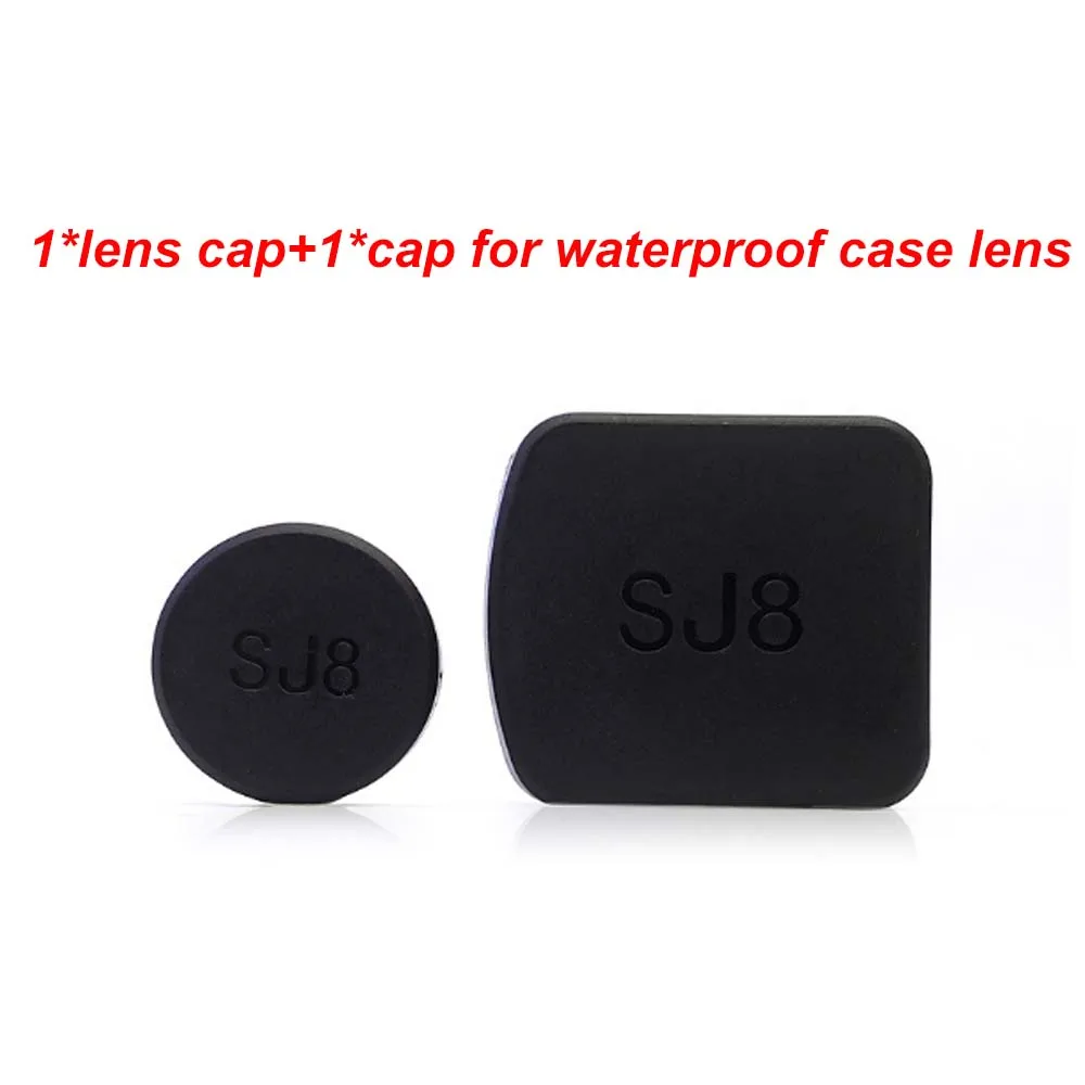 2caps JINSERTA для SJ8 Pro/Plus/Air UV фильтр губка лобовое стекло крышка объектива камеры водонепроницаемый корпус Чехол капюшон Защитная пленка для экрана - Цвет: 2caps