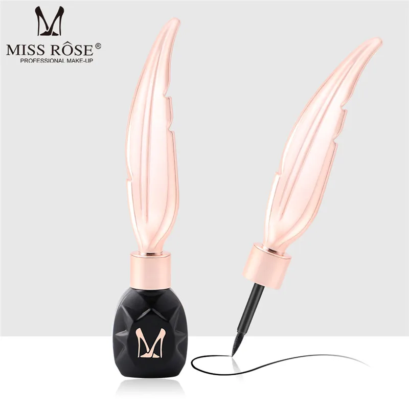 MISS ROSE жидкая натуральная подводка для глаз перо длительное водонепроницаемое