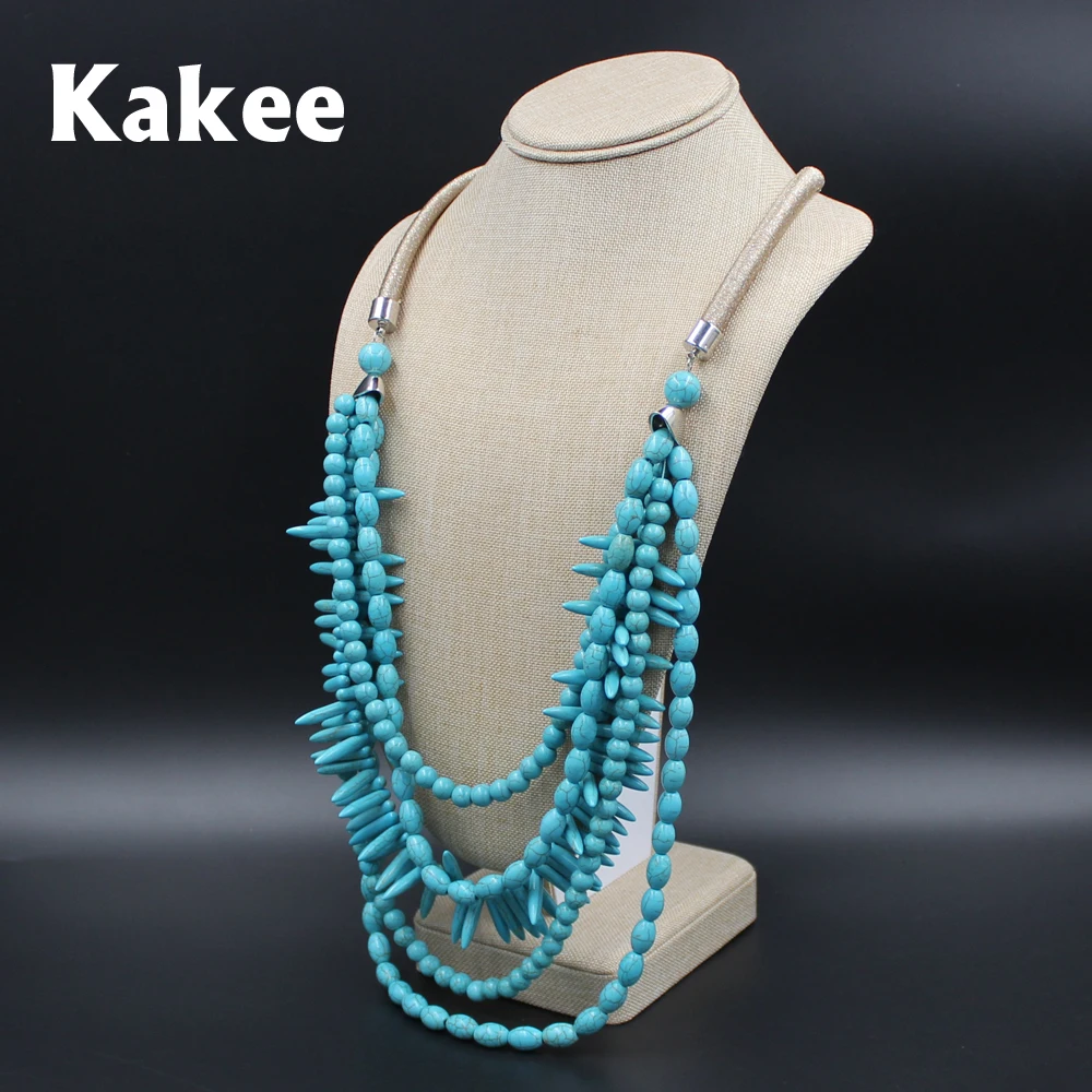 Kakee модное ювелирное изделие в европейском стиле бусы из камня ручной работы