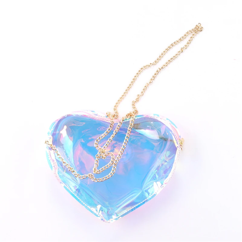 Женская прозрачная сумка клатч на плечо в форме сердца|Сумки с ручками| |