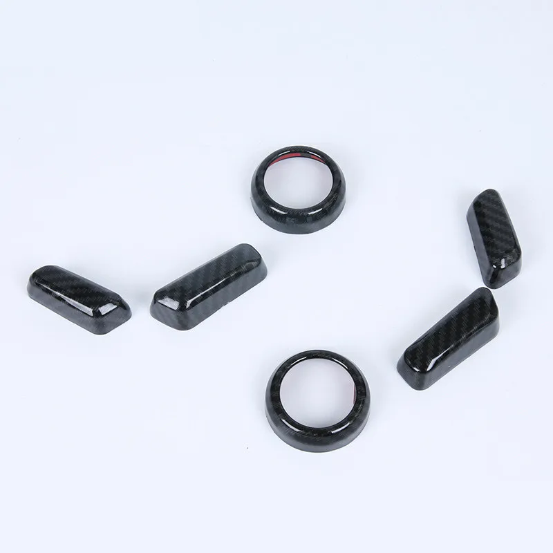 For Volvo XC60 2018 S90 Carbon Fibre Seat Adjustment Knob Trim Cover 6PCS Car Styling Accessories | Автомобили и мотоциклы