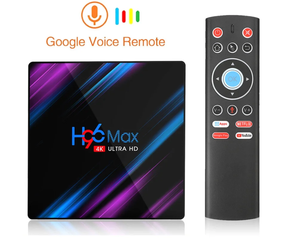 4G 32G rc Смарт-приставка ТВ приставка h96 max android 9,0 ТВ Nederland h96 Max M3U Google Play 2,4/5,0G WiFi Bluetooth 4K 3D android 9,0 RK3318 - Цвет: 4G 32G rc