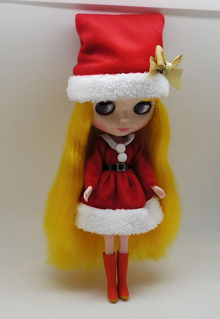 Одежда для куклы blyth 1/6 аксессуары кукол модные рождественские костюмы платье +