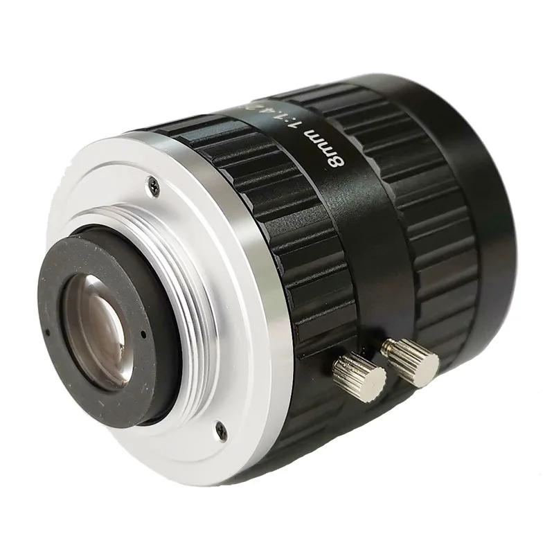 5 мегапикселей C Mount 8 мм 2/" F1.4 FA/Машинное видение объективы с фиксированным фокусным расстоянием промышленная камера ручная Радужная линза с низким искажением