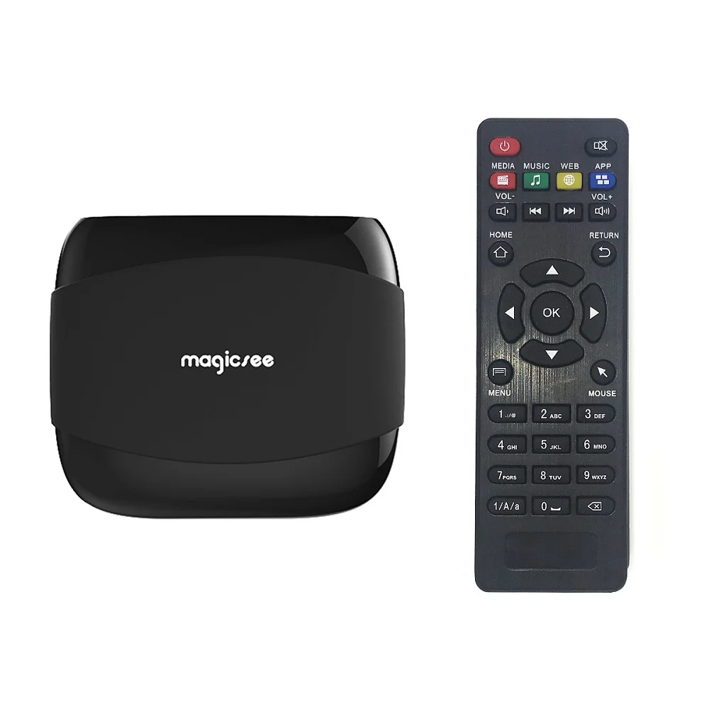 Magicsee N4 Amlogic S905X Android 7 1 ТВ BOX Quad core 4 К Разрешение 2 ГБ/16 ГБ г/8 г Поддержка WI FI LAN HDMI H.265