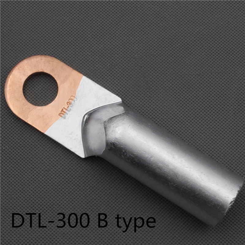 

1piece DTL-300 300mm2 Cable Lug Terminal Connector Copper Tone for 21mm Dia Bolt Electric power fittingsFactory standard B type