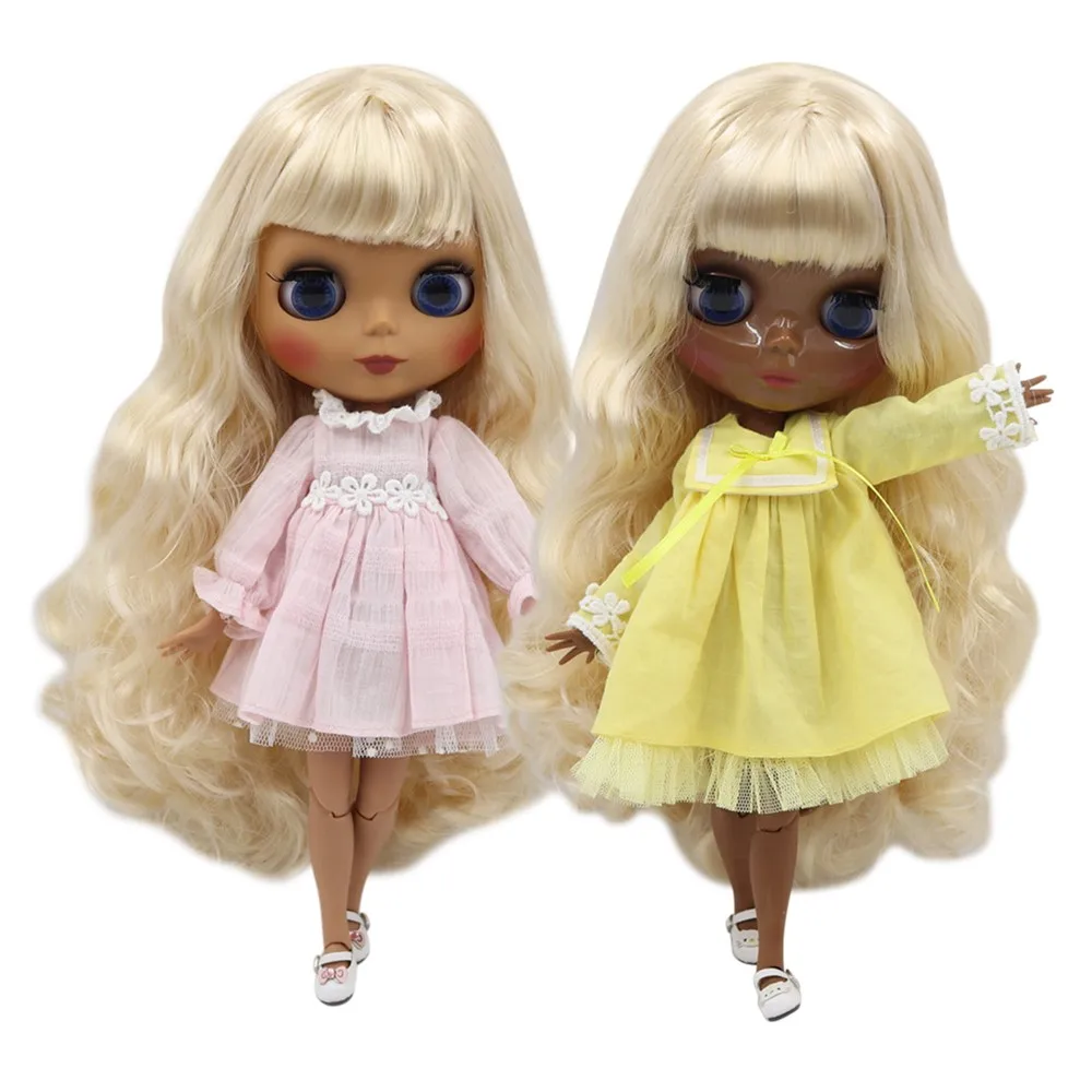 Кукла ICY DBS Blyth BL136/340 30 см Обнаженная с золотым волосом шарнирное тело для куклы 1/6