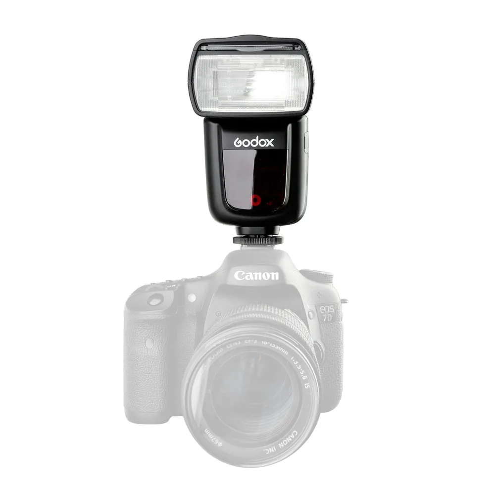 Беспроводной трансмиттер Speedlite GN60 HSS 1/8000s TTL Flash + для Canon 5D 6D 7D MARK II III IV 80D 1DX 5Ds R DHL 2xGodox