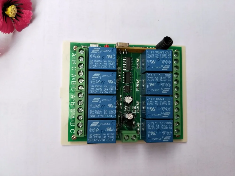 DC 12V 8 канальный радиопульт дистанционного управления/пульт управления DC12V 8ch реле