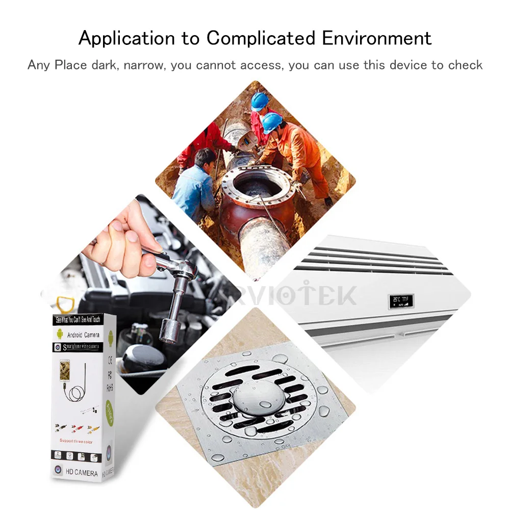 MARVIOTEK 8 мм эндоскоп камера Android телефона USB бороскоп Камера змея трубки Softwire ПК 2/5/10
