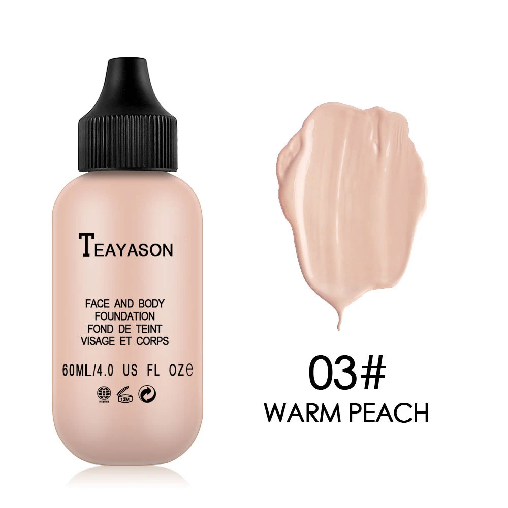 03 TEAYASON, 60 мл, макияж, полное покрытие, основа, матовая, стойкая, контроль жирности, консилер, основа, жидкая, красота, увлажняющая, TSLM1 - Цвет: 03