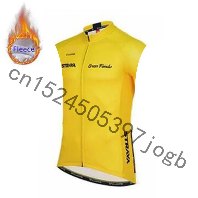 STRAVA Winter Thermal thermal sleeveless Cycling Vest Men Warm Fleece jerseys/ Bicycle Bike Clothing / Gilet ciclismo | Спорт и