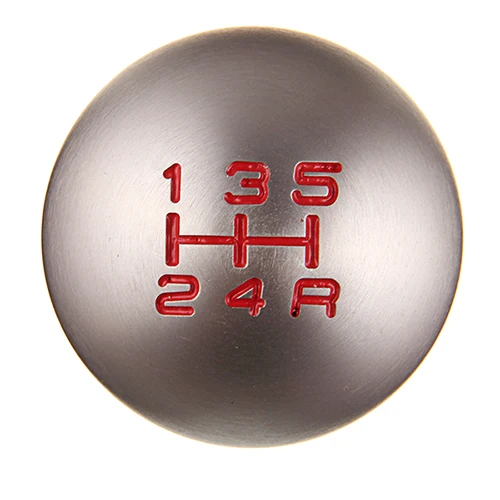 5 Speed Posbay универсальная 5/6 скоростная автомобильная ручка переключения передач круглый шар алюминиевая ручка переключения передач крышка MT ручка переключения передач для Honda Civic - Название цвета: 5 Speed