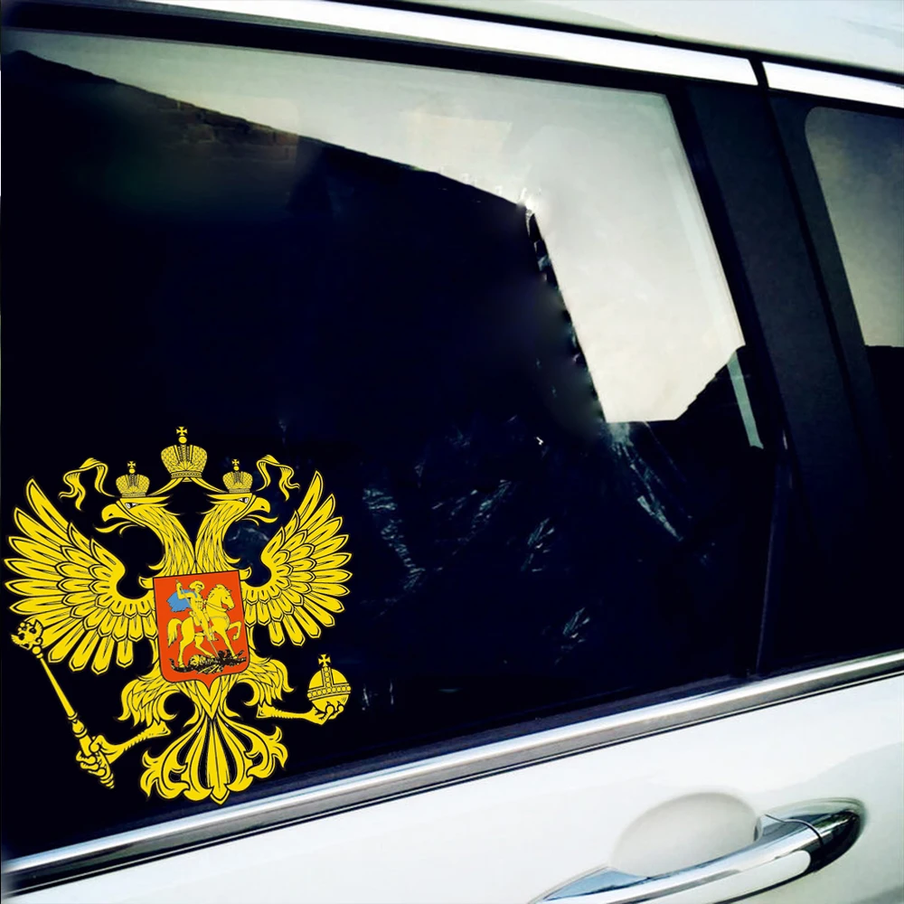 Автомобильные наклейки Tancredy Российская национальная эмблема двухсторонняя