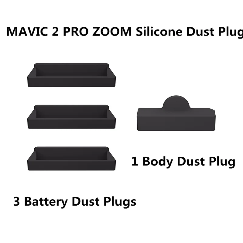 

Sunnylife Silicone Dustproof Body Port Plug Protector Cover Battery Charging Port Case for DJI MAVIC 2 PRO ZOOM